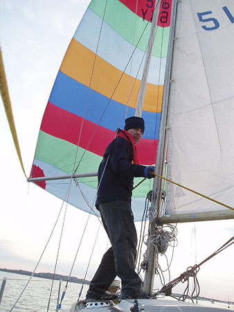 Andy with Spinnaker