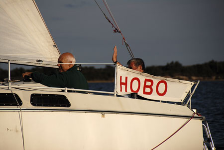 Hobo crew gives a wave