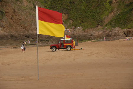 Lifeguards on duty