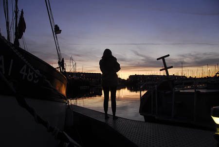 Emma against the Sunset