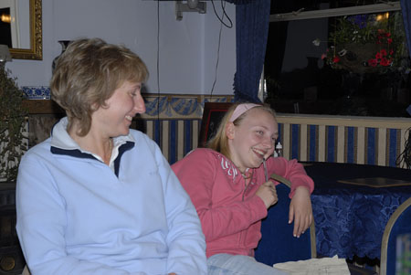 Linda & Emma havin' a giggle