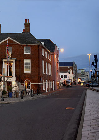 The Customs House at Dusk A4