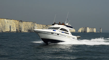 13  Tyrone Venturer off Ballard Down with Capt Garnet at the Helm